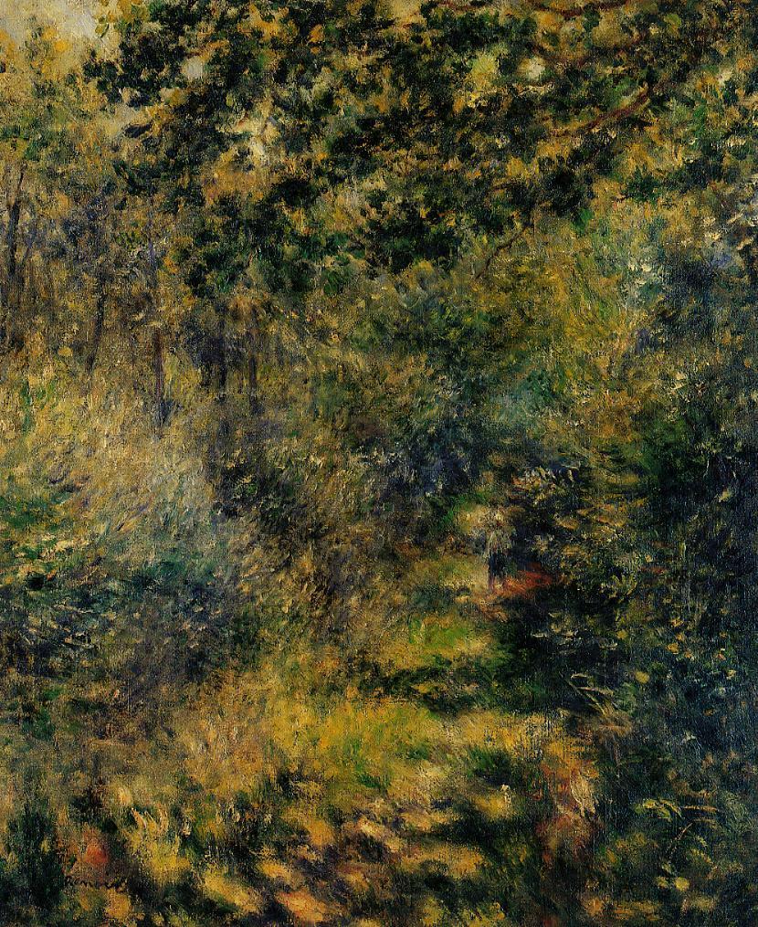 Path through the Woods (1874) - Pierre-Auguste Renoir Tablo