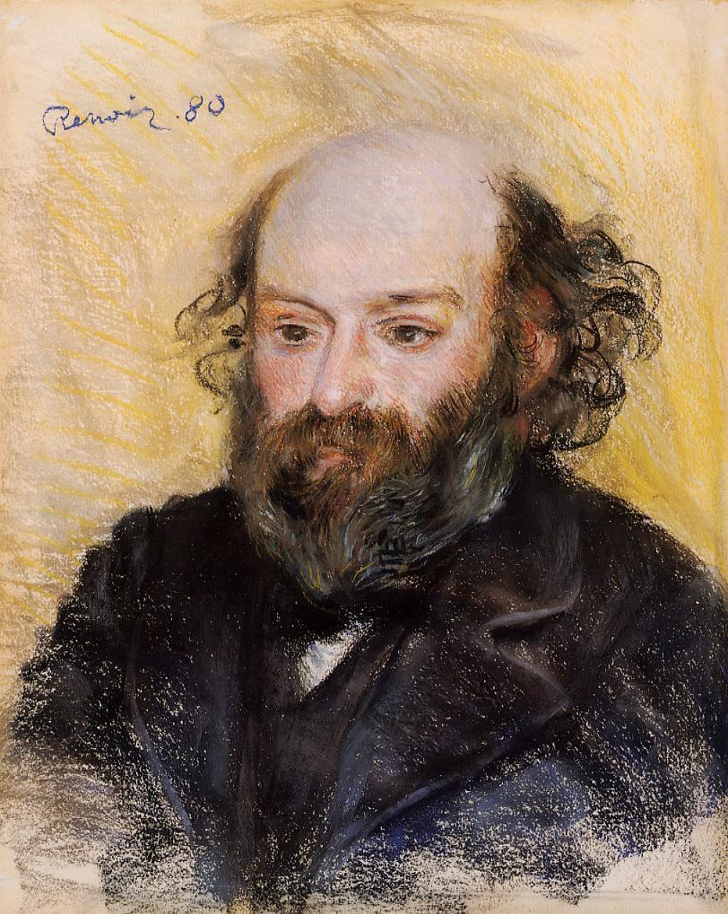 Paul Cezanne (1880) - Pierre-Auguste Renoir Tablo
