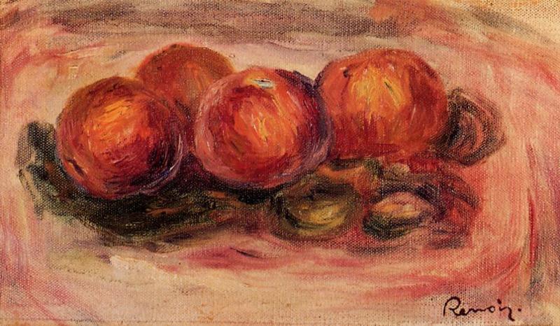 Peaches and Almonds - Pierre-Auguste Renoir Tablo