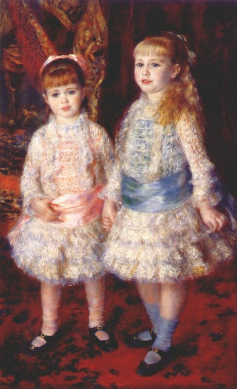 Pink and Blue (1881) – Pierre-Auguste Renoir Tablo