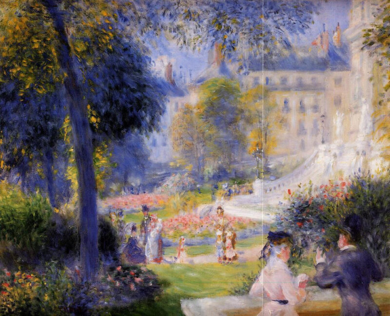 Place de la Trinite (1875) - Pierre-Auguste Renoir Tablo
