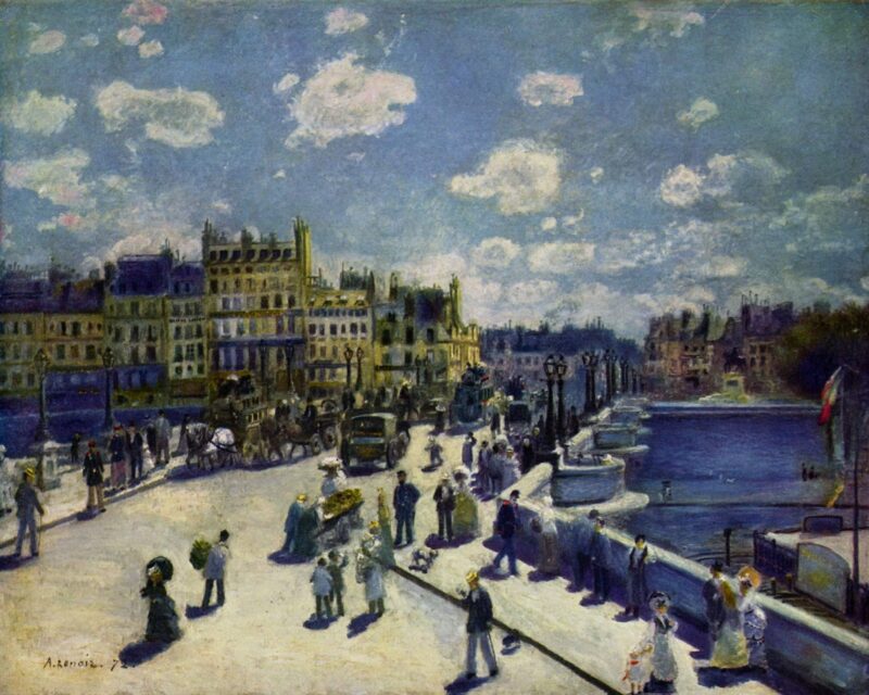 Pont Neuf (1872) - Pierre-Auguste Renoir Tablo
