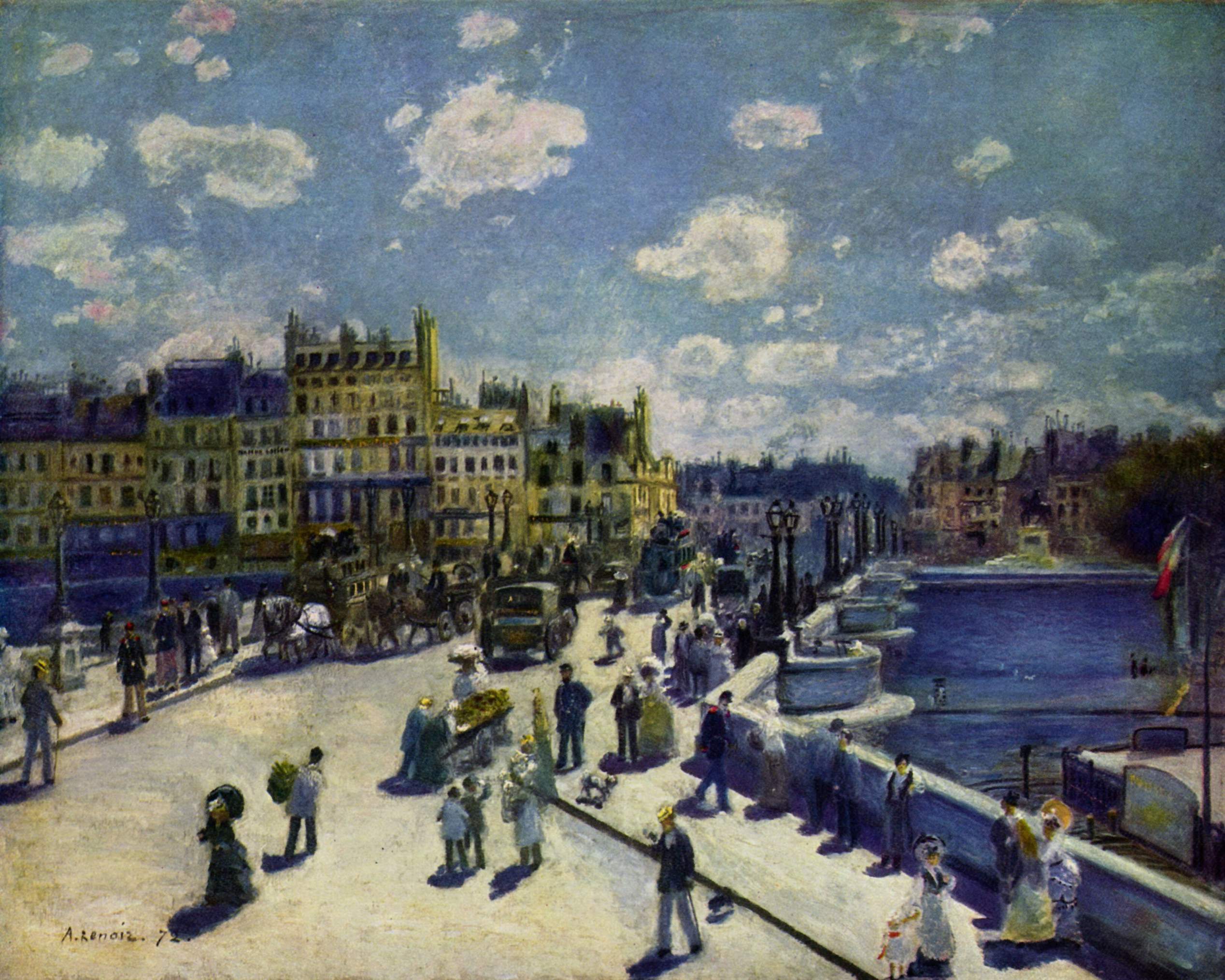 Pont Neuf (1872) - Pierre-Auguste Renoir Tablo