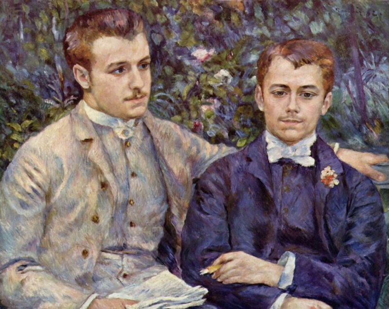 Portrait of Charles and Georges Durand Ruel (1882) – Pierre-Auguste Renoir Tablo