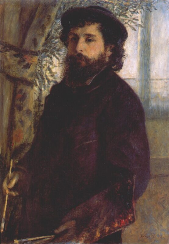 Portrait of Claude Monet (1875) - Pierre-Auguste Renoir Tablo