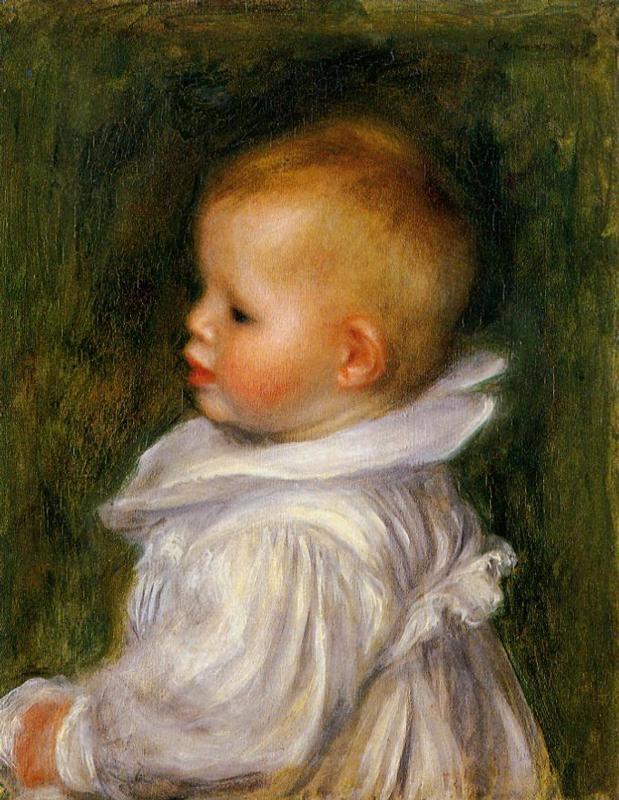 Portrait of Claude Renoir (1902) - Pierre-Auguste Renoir Tablo