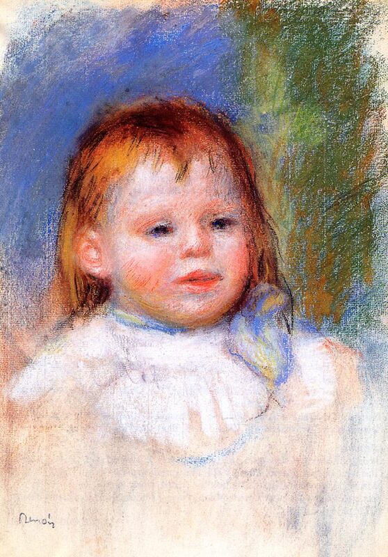 Portrait of Jean Renoir (1895) - Pierre-Auguste Renoir Tablo