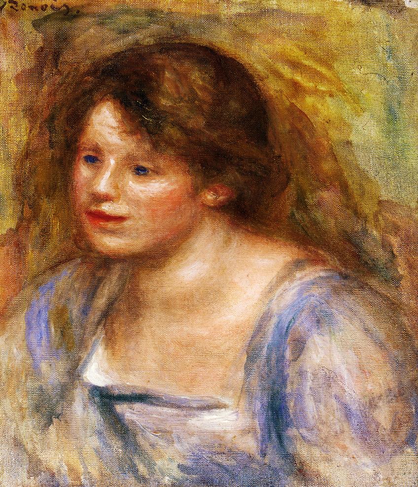 Portrait of Lucienne (1918) – Pierre-Auguste Renoir Tablo