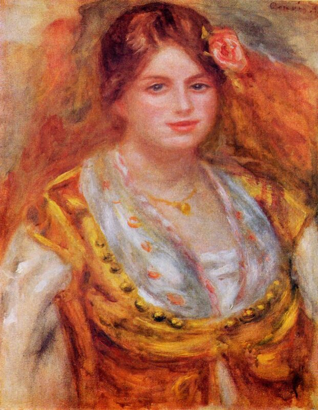 Portrait of Mademoiselle Francois - Pierre-Auguste Renoir Tablo