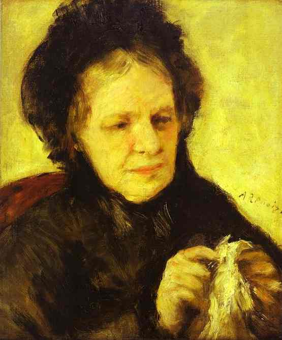 Portrait of Mme. Theodore Charpentier - Pierre-Auguste Renoir Tablo