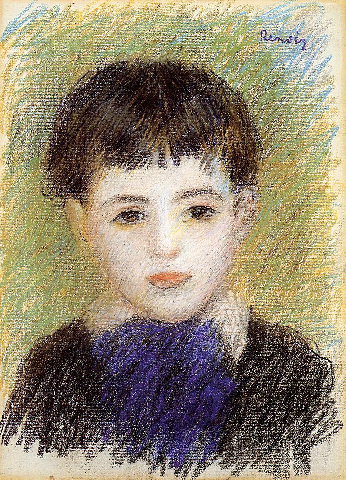 Portrait of Pierre (1889) - Pierre-Auguste Renoir Tablo