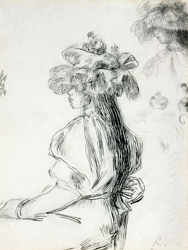 Portrait of a Little Girl - Pierre-Auguste Renoir Tablo
