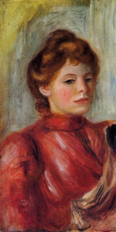 Portrait of a Woman (1891) - Pierre-Auguste Renoir Tablo