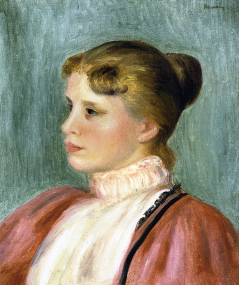 Portrait of a Woman (1897) - Pierre-Auguste Renoir Tablo