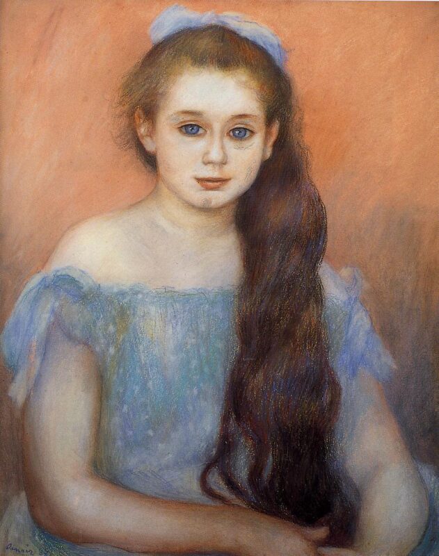 Portrait of a Young Girl (1887) – Pierre-Auguste Renoir Tablo