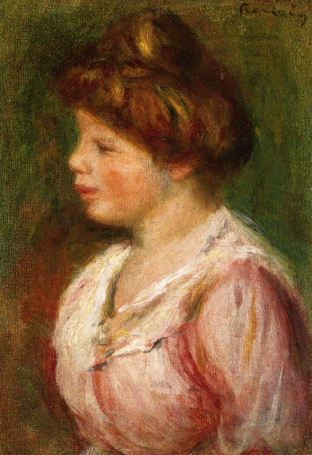 Portrait of a Young Woman – Pierre-Auguste Renoir Tablo