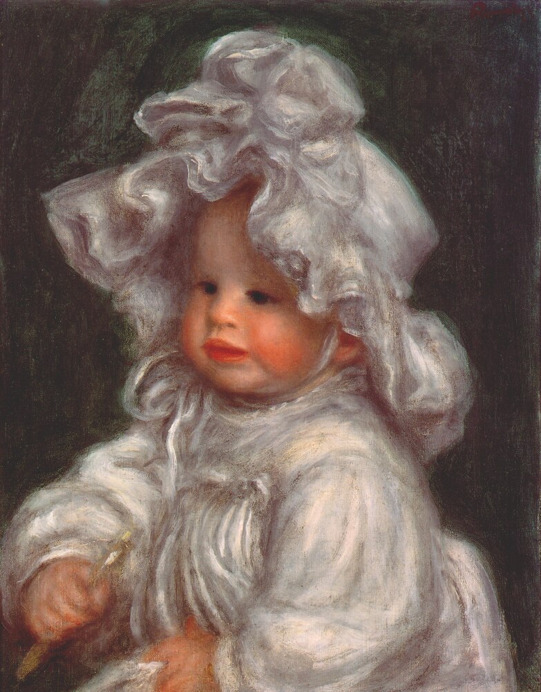 Portrait of claude (1892) - Pierre-Auguste Renoir Tablo