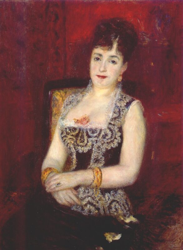 Portrait of the countess pourtales (1877) – Pierre-Auguste Renoir Tablo