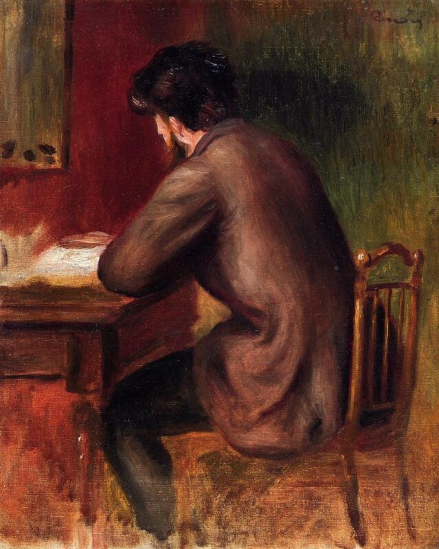 Posthumous Portrait of Frederic Bazille (1885) - Pierre-Auguste Renoir Tablo