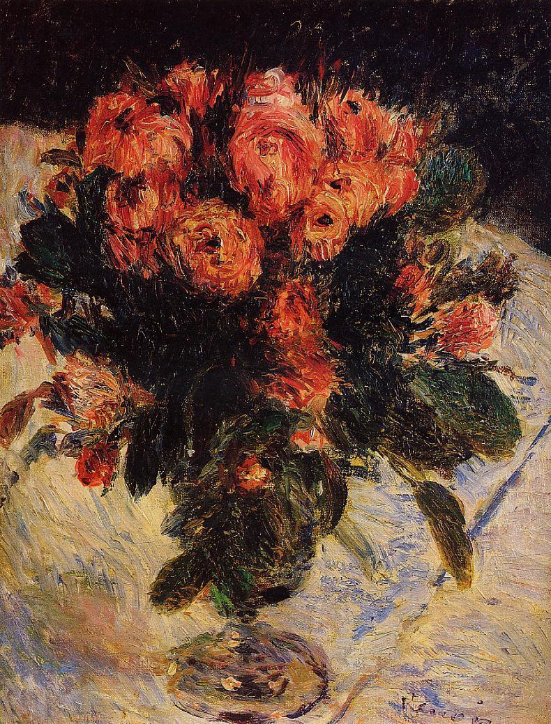 Roses (1890) - Pierre-Auguste Renoir Tablo