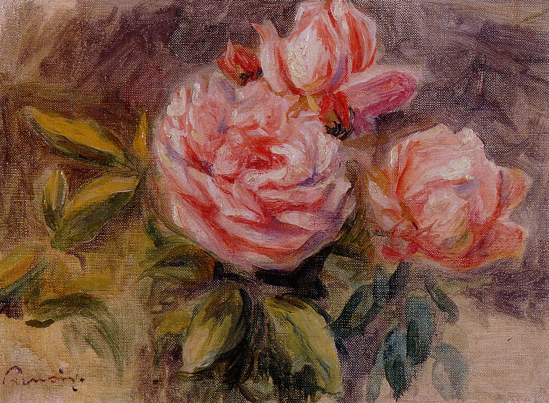 Roses (1904) - Pierre-Auguste Renoir Tablo
