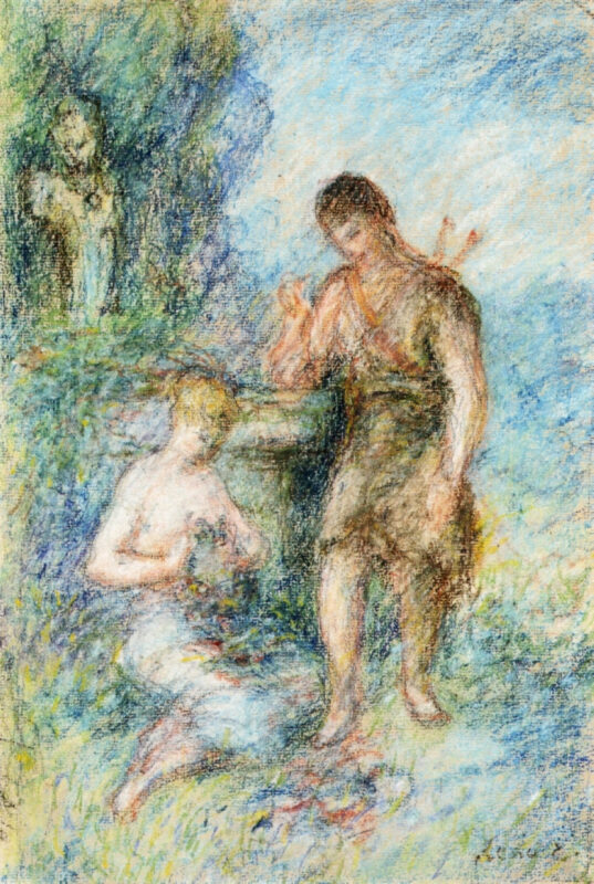 Rural Scene - Pierre-Auguste Renoir Tablo