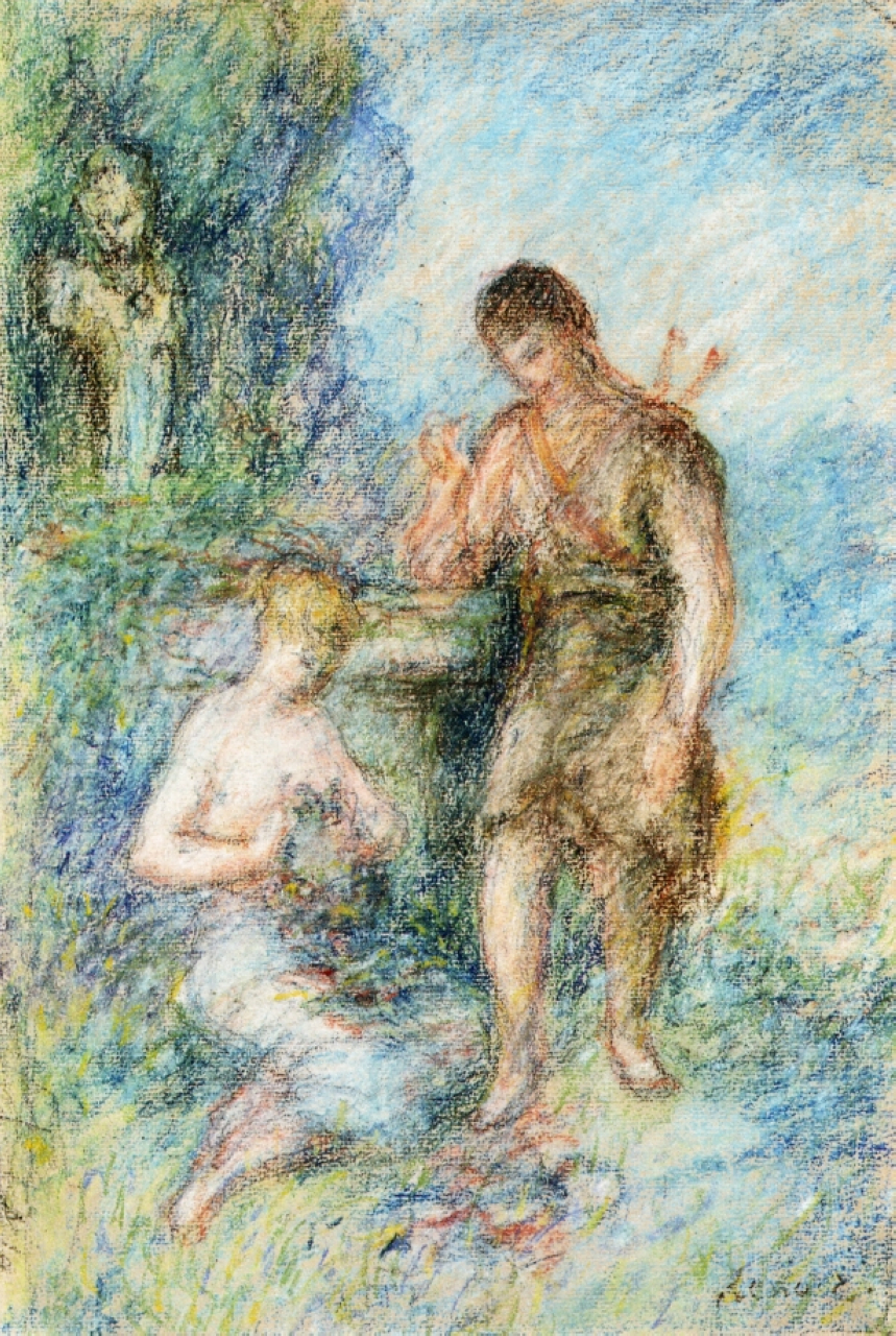 Rural Scene - Pierre-Auguste Renoir Tablo