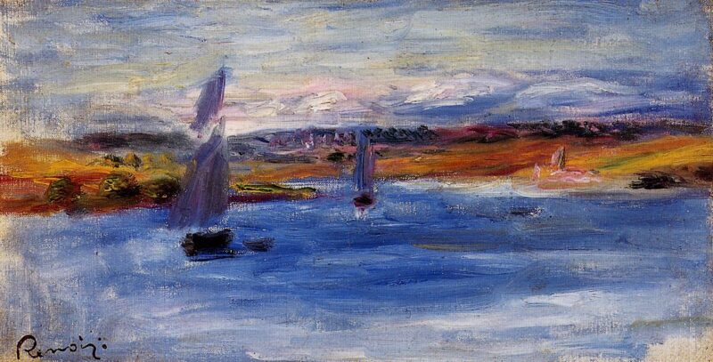 Sailboats (1885) - Pierre-Auguste Renoir Tablo