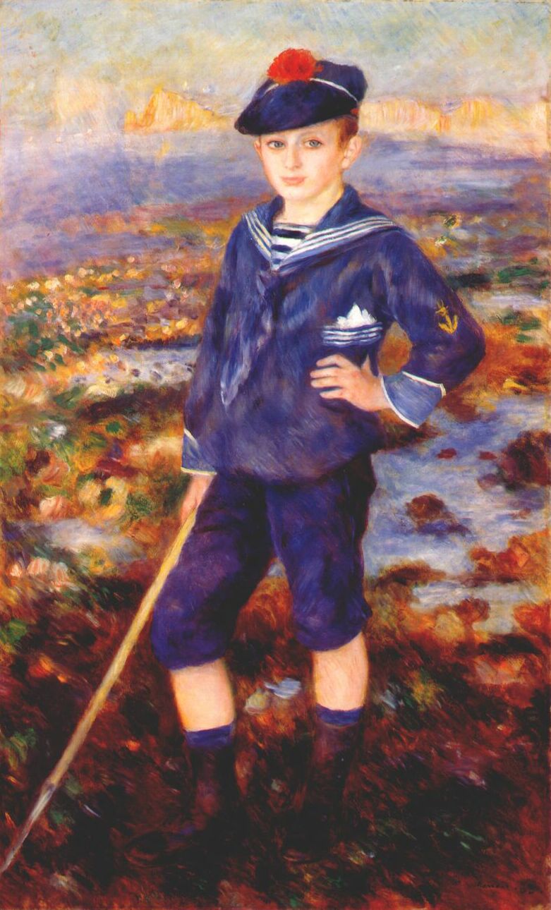 Sailor Boy (Portrait of Robert Nunes) (1883) – Pierre-Auguste Renoir Tablo