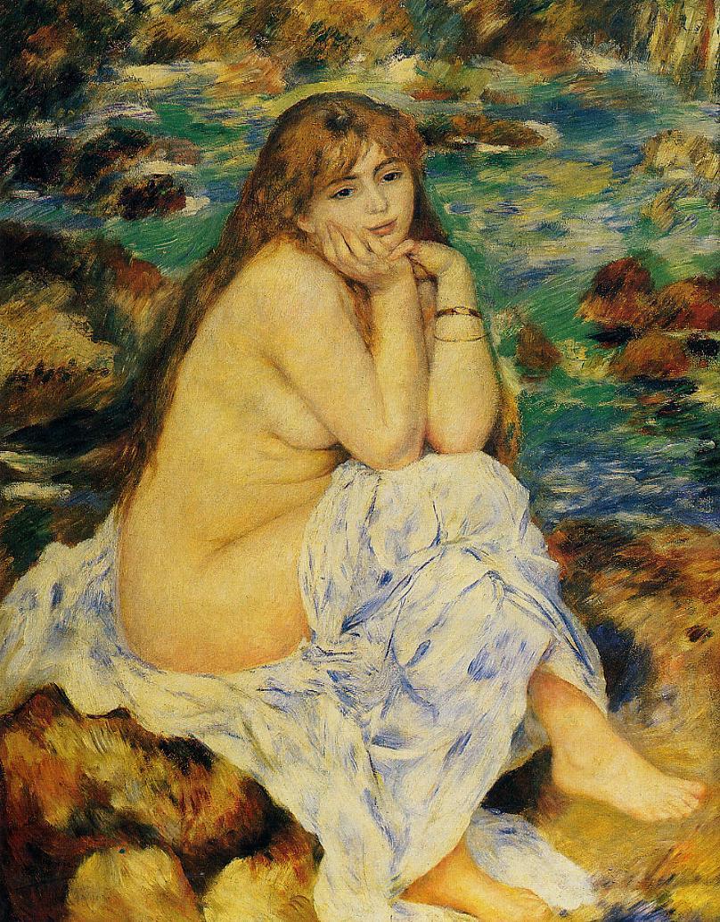 Seated Nude (1885) – Pierre-Auguste Renoir Tablo