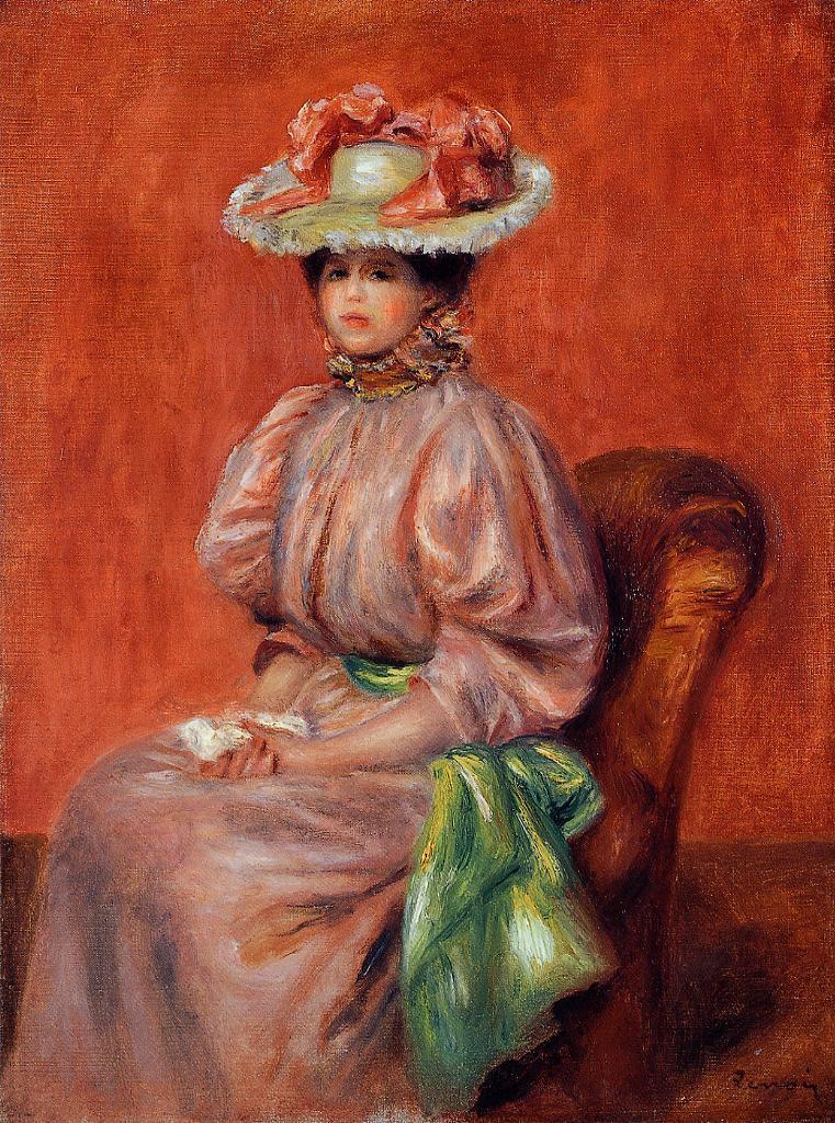 Seated Woman (1895) – Pierre-Auguste Renoir Tablo