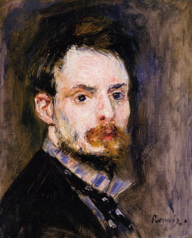 Self Portrait (1875) - Pierre-Auguste Renoir Tablo