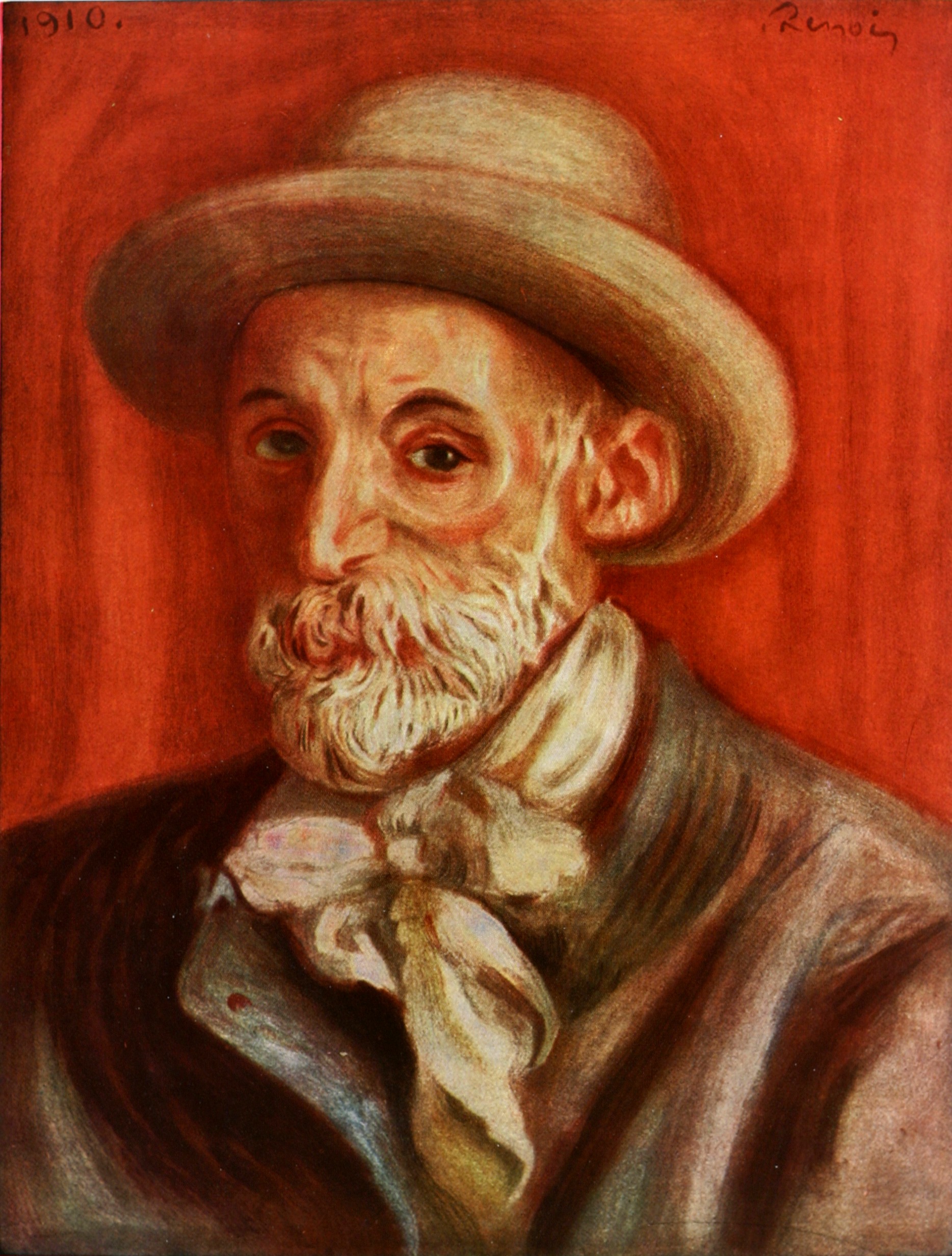 Self Portrait (1910) - Pierre-Auguste Renoir Tablo