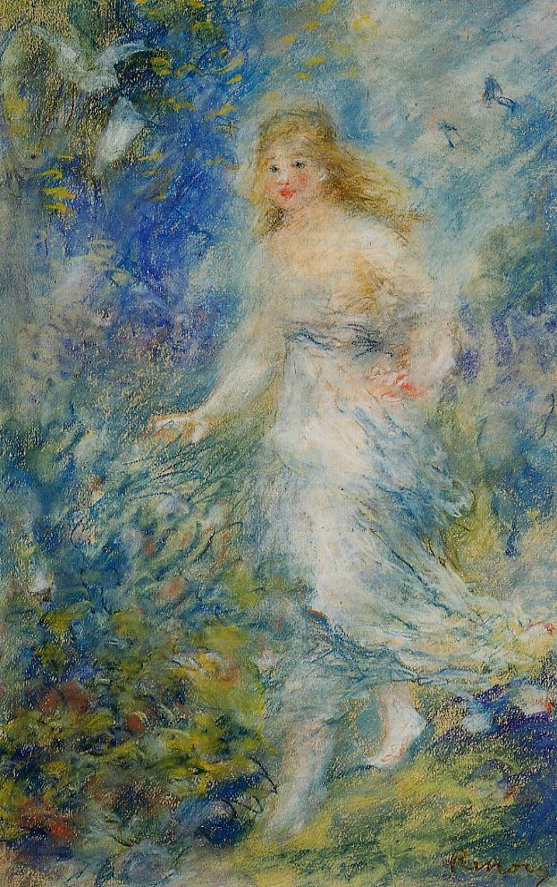 Spring (The Four Seasons) (1879) - Pierre-Auguste Renoir Tablo