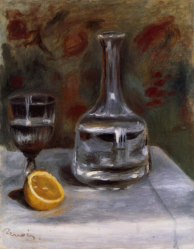 Still Life with Carafe (1892) - Pierre-Auguste Renoir Tablo