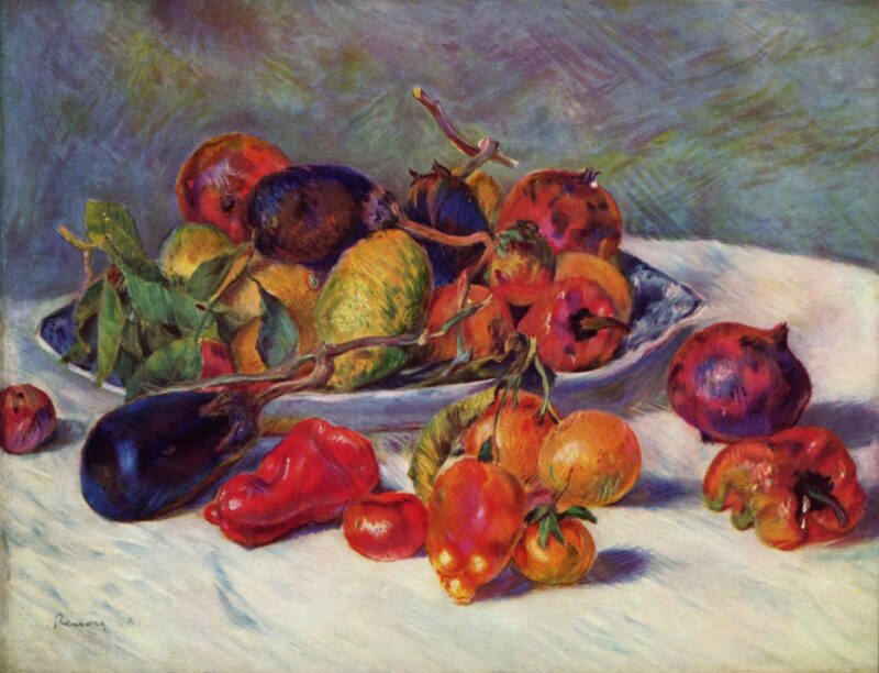 Still Life with Fruit (1881) - Pierre-Auguste Renoir Tablo