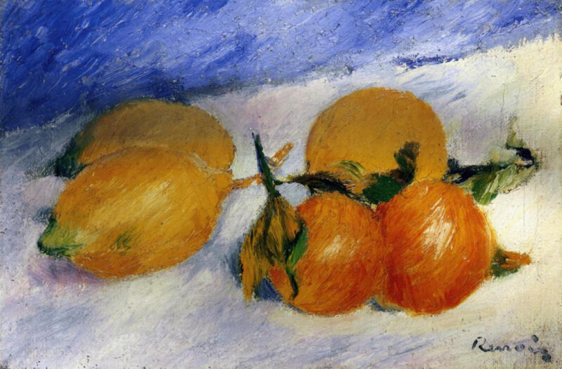 Still Life with Lemons and Oranges (1881) – Pierre-Auguste Renoir Tablo