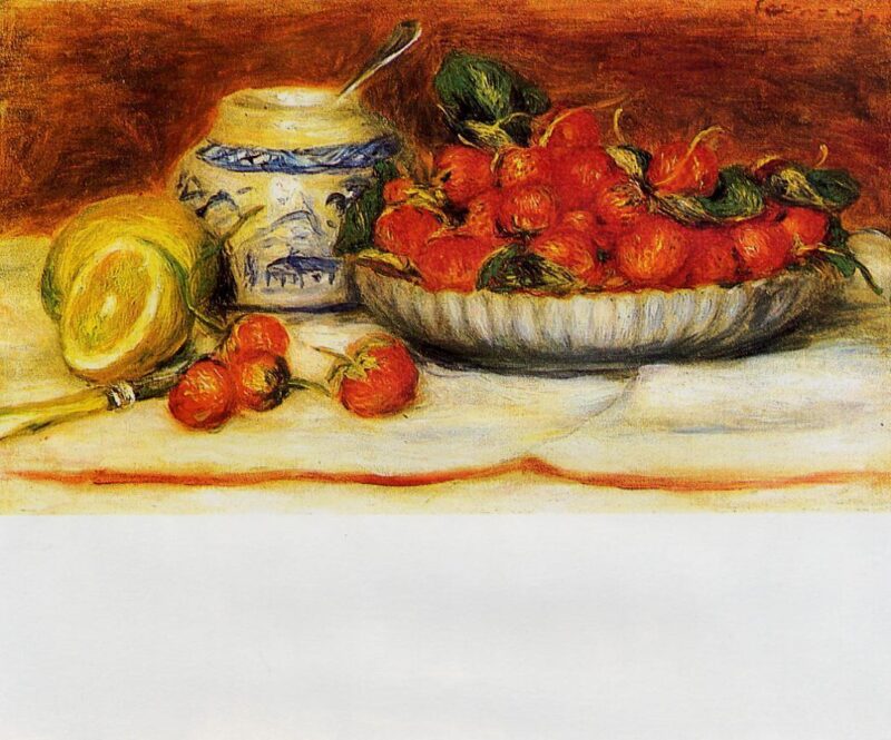 Strawberries (1905) - Pierre-Auguste Renoir Tablo