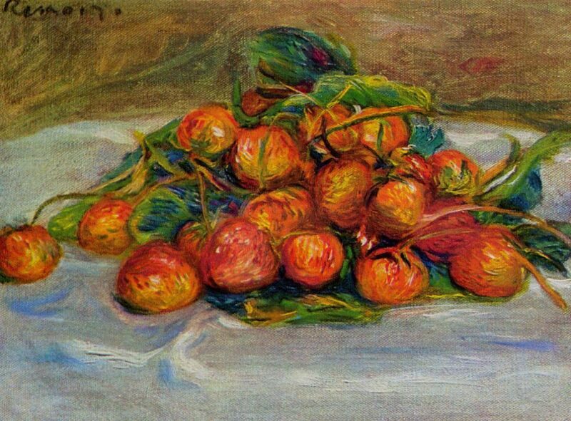 Strawberries (1914) – Pierre-Auguste Renoir Tablo