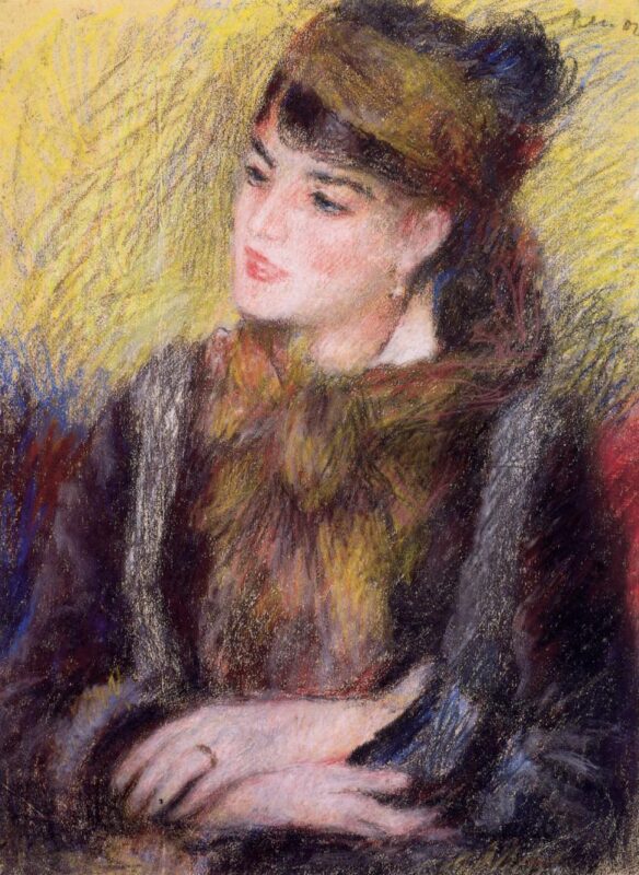 Study of a Woman - Pierre-Auguste Renoir Tablo