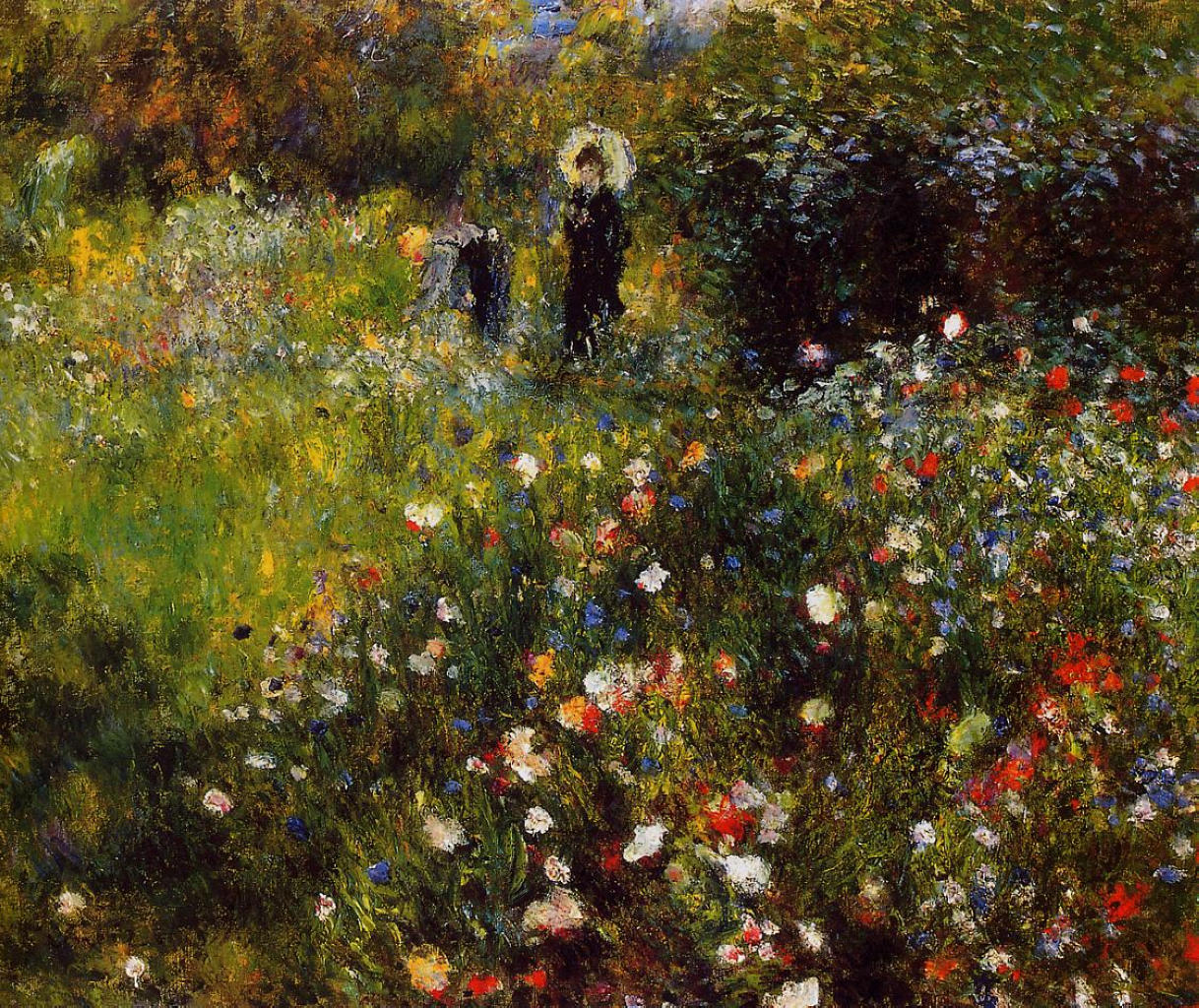 Summer Landscape (1875) - Pierre-Auguste Renoir Tablo