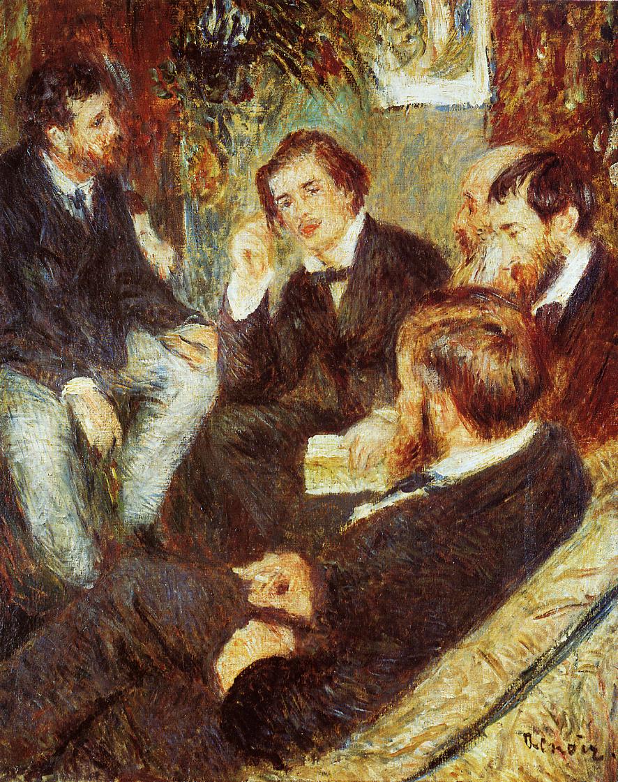 The Artist s Studio, Rue Saint Georges (1876) - Pierre-Auguste Renoir Tablo