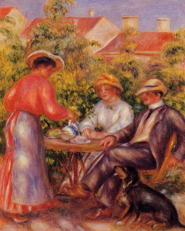 The Cup of Tea (1906) - Pierre-Auguste Renoir Tablo