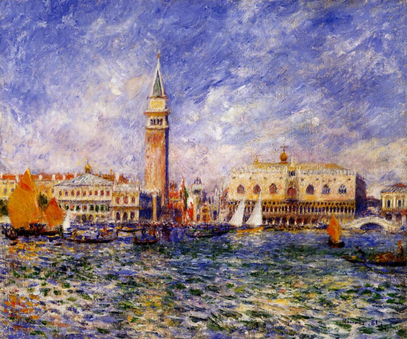 The Doges' Palace (1881) - Pierre-Auguste Renoir Tablo
