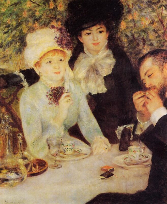 The End of Lunch (1879) - Pierre-Auguste Renoir Tablo