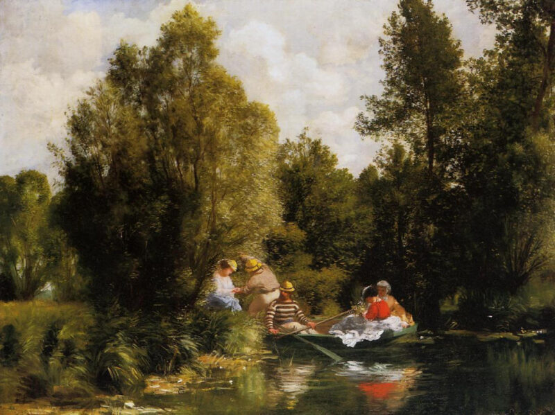 The Fairies Pond (1866) - Pierre-Auguste Renoir Tablo