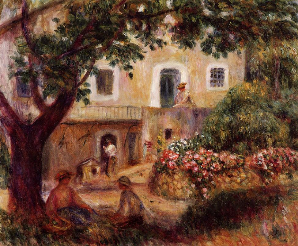 The Farm (1914) - Pierre-Auguste Renoir Tablo