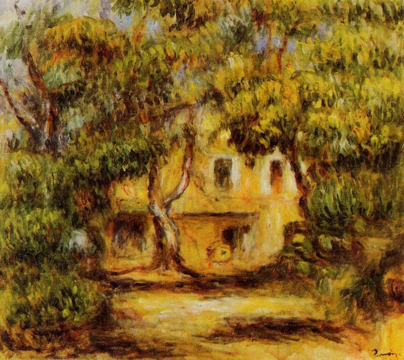 The Farm at Collettes (1915) – Pierre-Auguste Renoir Tablo