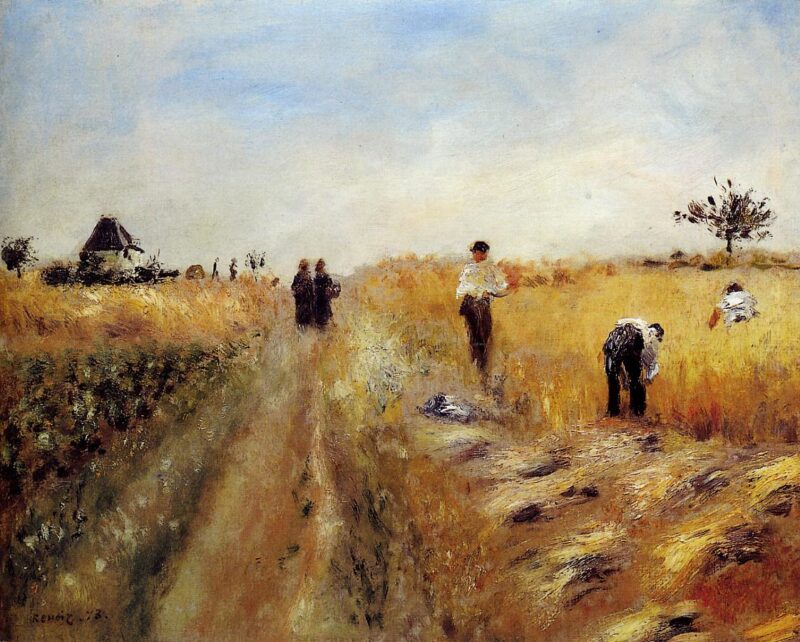 The Harvesters (1873) - Pierre-Auguste Renoir Tablo