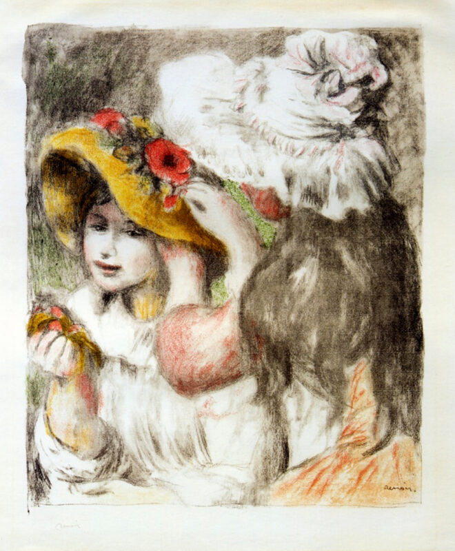 The Hatpin (1898) - Pierre-Auguste Renoir Tablo